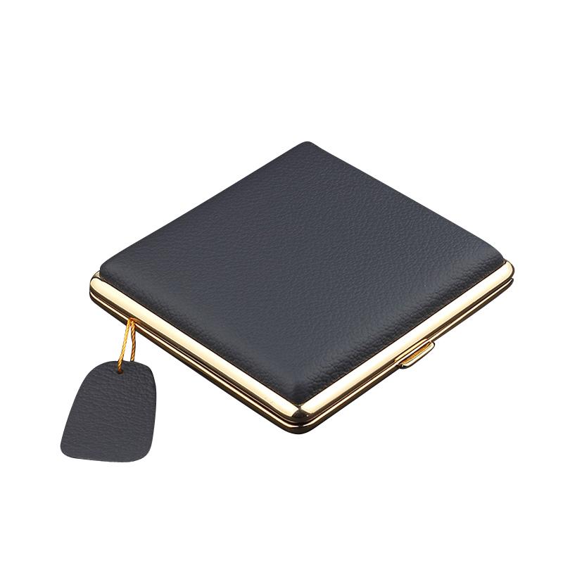 タバコケース タバコボックス 高級感 男女兼用 携帯用 ギフト レザー エレガント 高級感 ポータブル コンパクト トラベル メンズ レディース シガーレットケ...