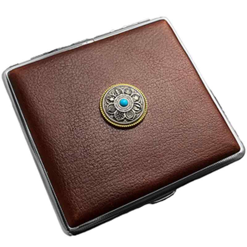 タバコケース 男女兼用 シガレットケース ギフト ポータブル コンパクト 携帯用 レザー 大容量 タバコボックス エレガント 高級感 ギフト アウトドア 安心 ...