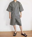 甚平 男女 和装 春夏秋 メンズ 綿 ガーゼ ゆったり 快適 着物 浴衣 ホームウェア パジャマ 上下 セットアップ ネイビーブルー シンプル カジュアル 和服...