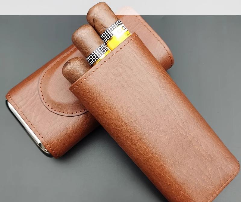 シガーボックス ストレージ ケース 葉巻 チューブ タバコ 収納 おしゃれ 高級感 レザー ポータブル ヒュミドール シンプル スタイリッシュ モダン ギフト アクセサリー