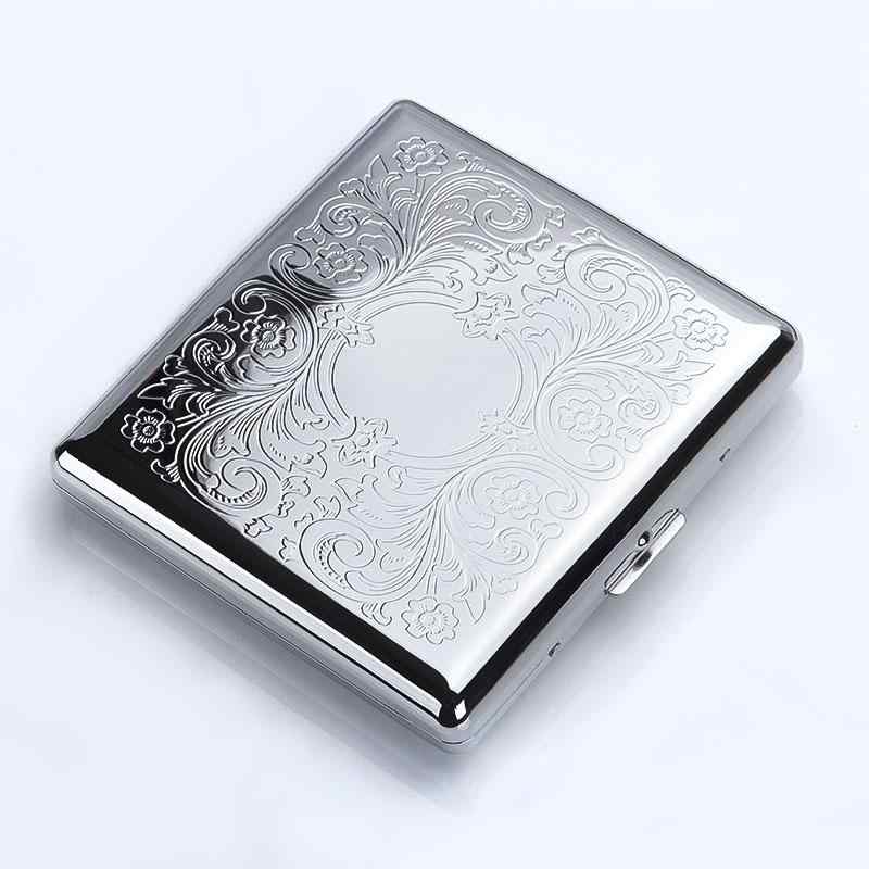 タバコケース ユニセックス 持ち運び 安心 安全 ポータブル コンパクト 携帯用 シガーレットボックス メンズ レディース トラベル 高級感 ステンレス