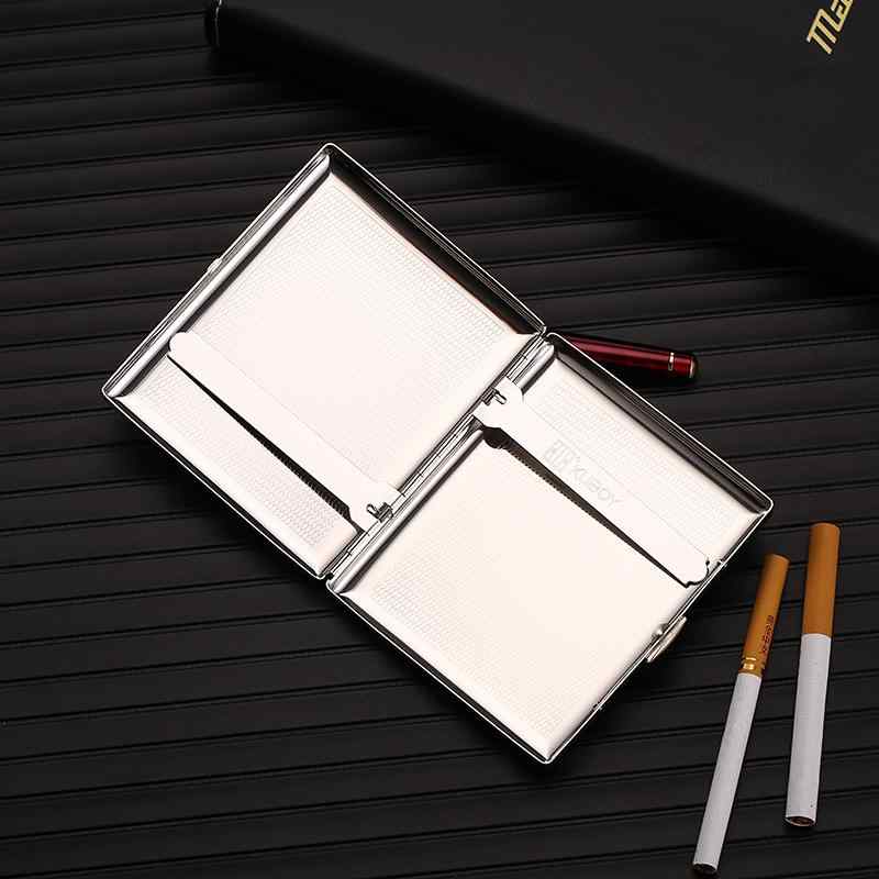 シガーレットボックス エレガント コンパクト ポータブル 持ち運び 旅行 ユニセックス 鉄 高級感 大容..