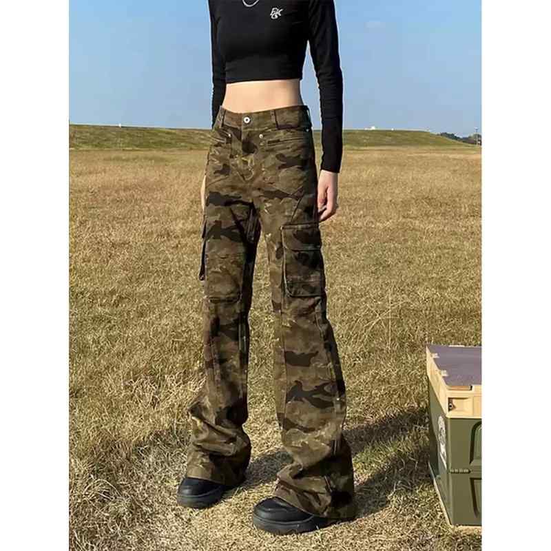 ミリタリーパンツ レディース メンズ ズボン カモフラージュ アーミーパンツ 迷彩 カジュアル カーゴ 作業着 マルチポケット 秋冬 タクティカル アウトドア 登山 キャンプ 休日 レジャー