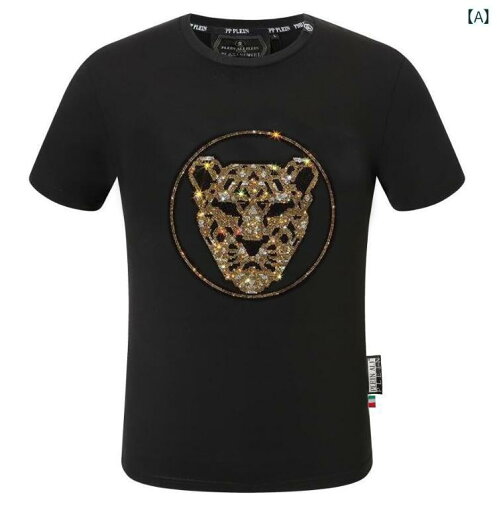 Tシャツ トップス ヒップホップ メンズ ストリート カジュアル アメリカン レトロ 夏 半袖 男性用 重厚 ホットラインストーン 個性 サークル ヒョウ カップル Tシャツ トップス ヒップホップ メンズ ストリート カジュアル アメリカン レトロ 夏 半袖 男性用 重厚 ホットラインストーン 個性 サークル ヒョウ カップル