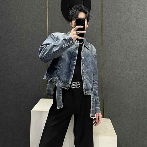 ジャケット 春秋 スタイル レトロ ユーズド加工 ショート丈 デニム メンズ ステージ 衣装 アウター 個性的 カジュアル 日常使い ストリート スタイリッシュ ヴィンテージ風 デザイン ジャケット 春秋 スタイル レトロ ユーズド加工 ショート丈 デニム メンズ ステージ 衣装 アウター 個性的 カジュアル 日常使い ストリート スタイリッシュ ヴィンテージ風 デザイン