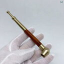 喫煙パイプ タバコ 煙管 喫煙具 ストレート ロング 金属 銅 真鍮 光沢 木目 フィルター メンズ ギフト プレゼント 趣味 コレクション エレメント モダン...
