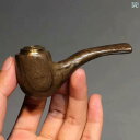 喫煙パイプ 木製 タバコ 煙管 喫煙具 ストレート 小型 ショート 光沢 木目 乾燥 フィルター 持ち運び メンズ ギフト プレゼント 趣味 コレクション レト...