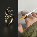 シガレット ホルダー ヘビ メンズ レディース たばこ ホルダー クリップ アクセサリー リング 指輪タイプ 喫煙具 ユニークアイテム 楽ちん ながらアイテム ...