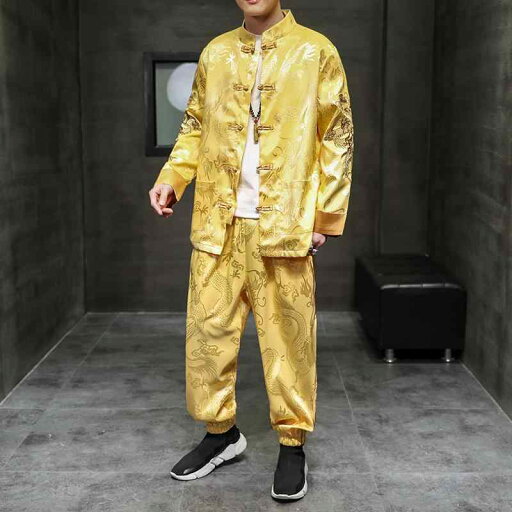 チャイナ風 ジャケット 上着 パンツ セットアップ おしゃれ ファッション レトロ メンズ 春 クール 漢服 中国風 ドラゴン 刺繍 唐装 大きいサイズ 高級感 チャイナ風 ジャケット 上着 パンツ セットアップ おしゃれ ファッション レトロ メンズ 春 クール 漢服 中国風 ドラゴン 刺繍 唐装 大きいサイズ 高級感