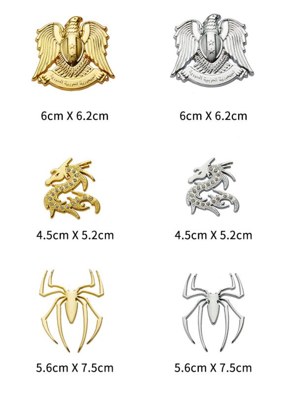 車 ステッカー 金属 3D エンブレム ロゴ デザイン カーデコレーション 装飾 オリジナリティ カー ドレ..