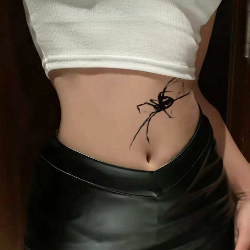 タトゥーシール ボディアート スパイダー クモ 蜘蛛 黒 ブラック ホットガール クール タトゥー ハーブ フェイク 刺青 入れ墨 防水 長持ち ワンポイント お腹 腕 脚 体 お試し 気軽 ヤンチャ タトゥーシール ボディアート スパイダー クモ 蜘蛛 黒 ブラック ホットガール クール タトゥー ハーブ フェイク 刺青 入れ墨 防水 長持ち ワンポイント お腹 腕 脚 体 お試し 気軽 ヤンチャ