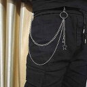 ウォレットチェーン パンツチェーン ユニセックス アクセサリー デザイン おしゃれ かわいい ファッションアイテム ウエスト ライダース メンズ レディース 装...
