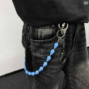 ウォレットチェーン パンツチェーン アクセサリー スカル おしゃれ ユニセックス ズボン ウエスト ファッションアイテム ドクロ 装飾 メンズ レディース
