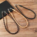 レザーウォレットチェーン アクセサリー 財布 パンツ チェーン ヒップホップ パンク レトロ 編み込み パンツ カジュアル デニム ウエスト シンプル スタイリ...