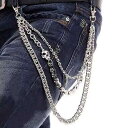 ウォレットチェーン アクセサリー 財布 パンツ チェーン パンツ メンズ パンク ベルト ヒップホップ 学生 韓国 クール レディース カジュアル ストリート ...