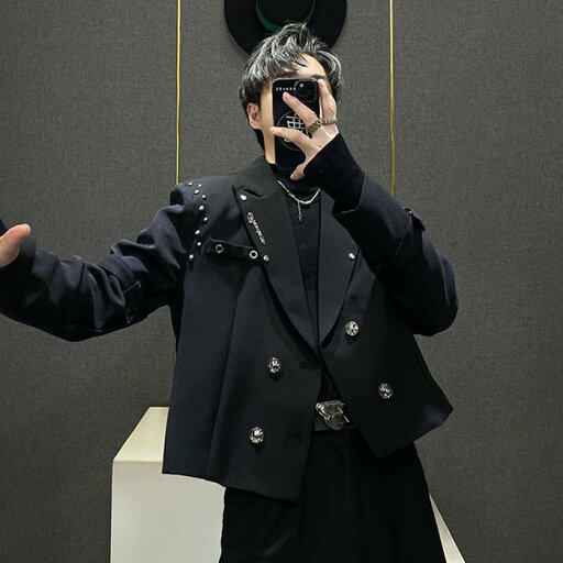 ボーイズ メンズ ジャケット ショートジャケット パーティージャケット 男性用 ダブルブレスト 春秋 おしゃれ トレンディ ファッショナブル ボーイズ メンズ ジャケット ショートジャケット パーティージャケット 男性用 ダブルブレスト 春秋 おしゃれ トレンディ ファッショナブル