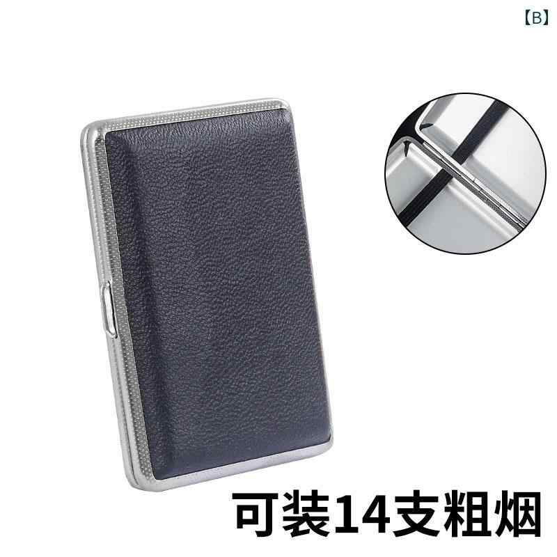 Hanbok Homeのタバコケース 男女兼用 持ち運び ケース 高級感 レザー 安心 安全 コンパクト ポータブル 携帯用 シガーレットボックス 革 トラベル｜アングル3