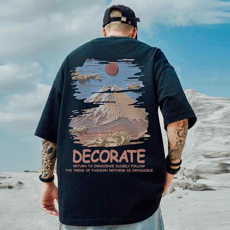 オーバーサイズ Tシャツ ゆったり 半袖 ストリートファッション おしゃれ 綿素材 カップル ペアルック お揃い 大きめサイズ メンズ レディース ユニセックス