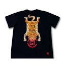 メンズ Tシャツ プリントシャツ トラ 虎 チャイナ 中華 白T 男性 レディース レトロ ゆったり 快適 トップス 春夏 ゆるく 学生 ユニーク 白 黒 2色...