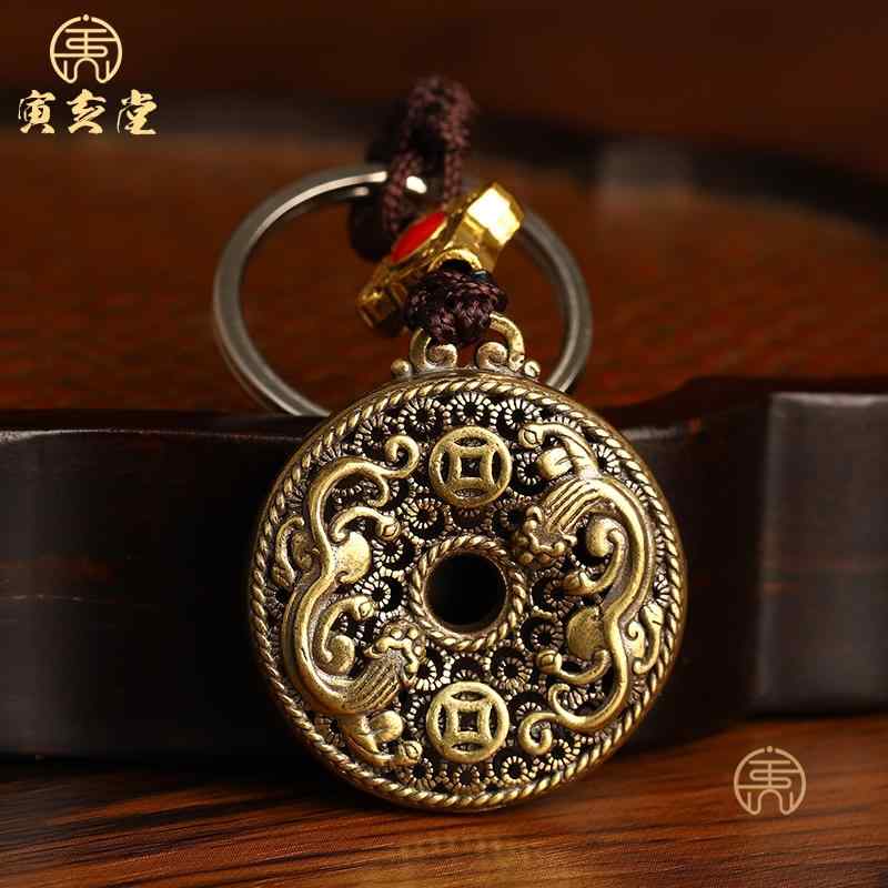 ペンダント 銀 真鍮 六字真言 マントラ 貔貅 安全 バックル 車 キーホルダー メンズ レディース アクセ..