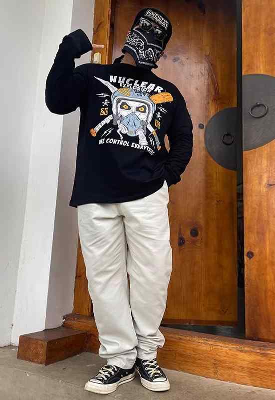 ロングTシャツメンズトレーナースケ...