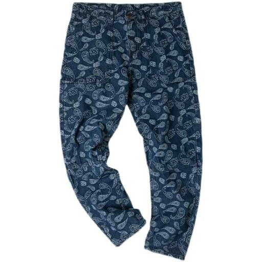 カジュアル パンツ メンズ ズボン ペイズリー柄 西海岸 カシュー フラワー ストリート 青 ブルー 大きいサイズあり レトロ ストレート ジャカード ジーンズ デニム 個性的 デザイン ギャル ヒップホップ カジュアル パンツ メンズ ズボン ペイズリー柄 西海岸 カシュー フラワー ストリート 青 ブルー 大きいサイズあり レトロ ストレート ジャカード ジーンズ デニム 個性的 デザイン ギャル ヒップホップ