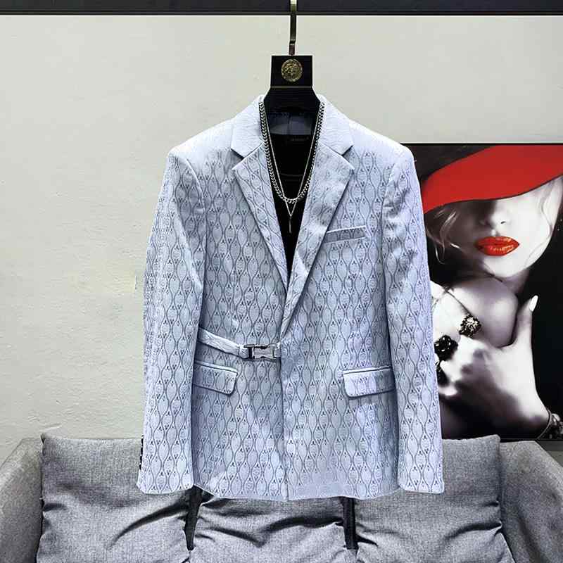 ジャケット 上着 メンズ おしゃれ ファッション ロックバックル トップス 韓国 スリムフィット ユニーク エレガント スタイリッシュ カジュアル ミニマル