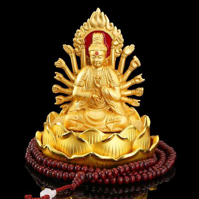 観音菩薩 置物 アロマ オイル 香水入れ 匂い フレグランス ボトル 千手 車内 装飾品 飾り 仏様 仏 菩薩..