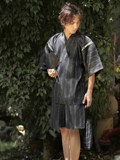 メンズ 甚平 和装 ルームウェア 部屋着 寝間着 花火大会 祭り パジャマ 浴衣 サウナ 半袖 短パン ストライプ シンプル 春夏 黒 グレー メンズ 甚平 和装 ルームウェア 部屋着 寝間着 花火大会 祭り パジャマ 浴衣 サウナ 半袖 短パン ストライプ シンプル 春夏 黒 グレー