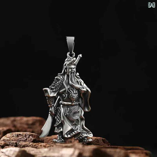 ペンダント ネックレス 関羽 三国志 アクセサリー 小物 武神 財神 装飾品 チャイナ風 伝統的 魅力的 S925 シルバー 豪華 武財神 レトロ 威厳 幸運 守護 ペンダント ネックレス 関羽 三国志 アクセサリー 小物 武神 財神 装飾品 チャイナ風 伝統的 魅力的 S925 シルバー 豪華 武財神 レトロ 威厳 幸運 守護