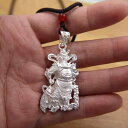 ペンダント ネックレス 関羽 三国志 アクセサリー 小物 武神 財神 装飾品 チャイナ風 伝統的 魅力的 立体 彫刻 高級感 武財神