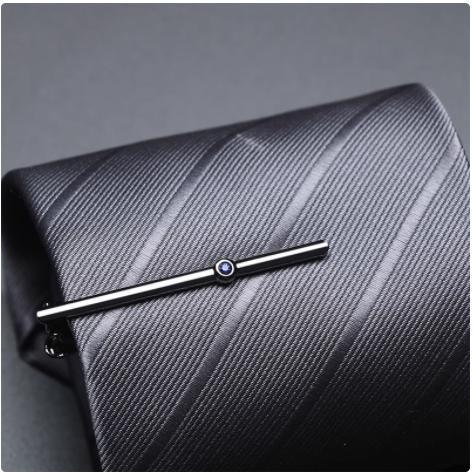 ネクタイピン シルバー ゴールド ブラック クリップ ラインストーン デザイン アイコン 個性的 エレガント モダン おしゃれ スタイリッシュ