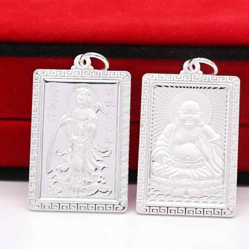 観音菩薩 ペンダント 仏教 アクセサリー S999 シルバー 弥勒 仏 男女兼用 仏陀 お守り シルバーネックレス ギフト 平和 シルバー