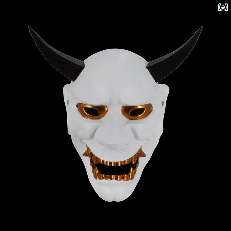 お面 ハロウィン 般若 ゴースト ヘッド 悪魔 ホラー 仮面 装飾 樹脂 デーモン 和服 コスプレ メンズ レディース