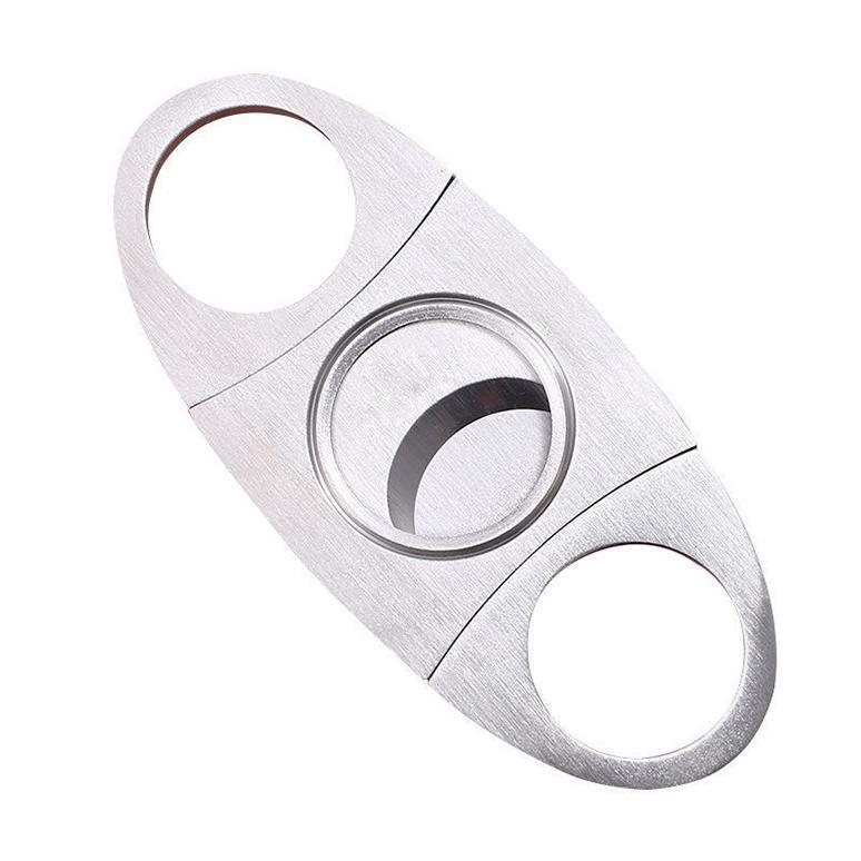 葉巻 カッター 手巻き カッター はさみ 金属 シルバー メタル 持ち運び コンパクト ステンレス シャー..