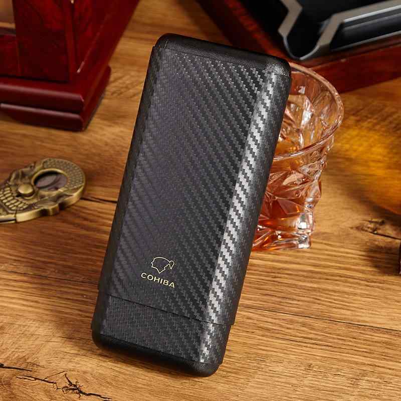 タバコケース シガーボックス 喫煙具 アクセサリー おしゃれ ポータブル ヒュミドール 葉巻 ケース 保湿 旅行 レザー エレガント プレゼント ウッド 高級感 収納