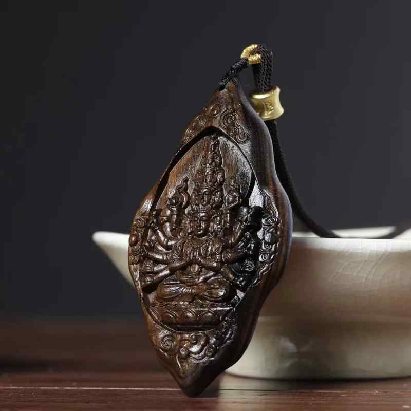 仏教 ペンダント ネックレス インドネシア ダラガン 千手観音 チャーム 観音 ユニーク シンプル お守り..