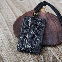 関羽 ペンダント アクセサリー 黒曜石 彫刻 ビーズ ロープ付 関公 武財神 守護 ネックレス 吊飾り カジュアル レトロ 古風 メンズ レディース ユニセック...