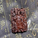 関羽 ペンダント アクセサリー ナツメ 木製 レリーフ 彫刻 関公 武財神 護身符 ネックレス 吊飾り カジュアル レトロ 古風 メンズ レディース ユニセック...