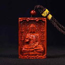 関羽 ペンダント アクセサリー 小葉 白檀 木製 彫刻 ロープ付 関公 武財神 守護 出生仏 ネックレス 吊飾り カジュアル レトロ 古風 メンズ レディース ...