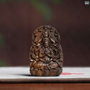 ペンダント 仏教 観音 ネックレス 香木 十二支 彫刻 ギフト 平和 安全 スピリチュアル ユニセックス アクセサリー ドライビングチャーム 宗教