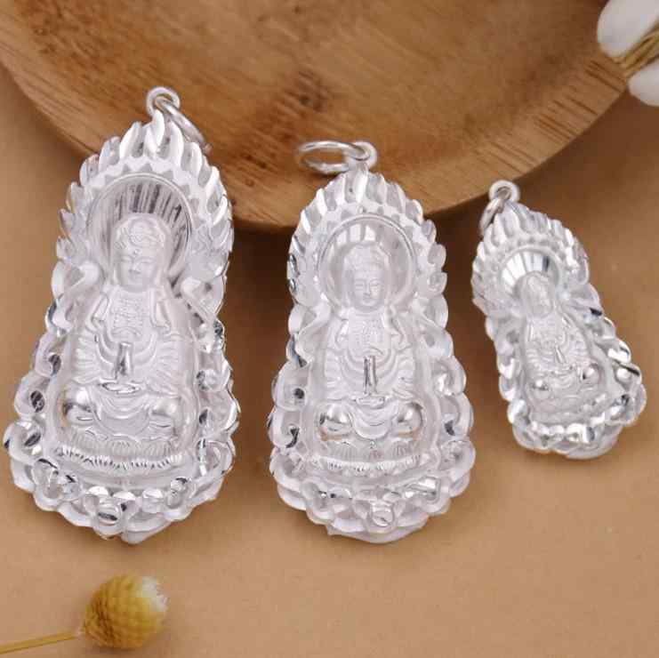 ペンダント 仏教 シルバー 観音菩薩 メンズ レディース 男女兼用 ギフト 韓国 アクセサリー 護身符 ファッション