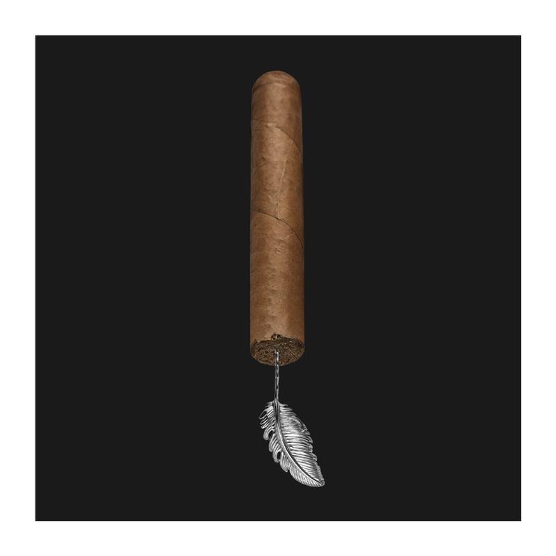 シガー ニードル タバコ 葉巻 アクセサリー プレゼント おしゃれ 925シルバー フェザー スパイラル ス..