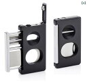 葉巻カッター 葉巻 カット シガー ハサミ スリーインワン 3way 平口 V字型 切り口 Vカット 穴あけ ドリル 煙草 先端 カット 軽量 高級 金属製 多機能 シルバー メタリック おしゃれ