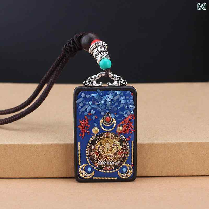 仏教 ネックレス 観音 ペンダント アクセサリー レトロ スピリチュアル ハンドメイド アンティーク ユニセックス 手作り ギフト 高品質