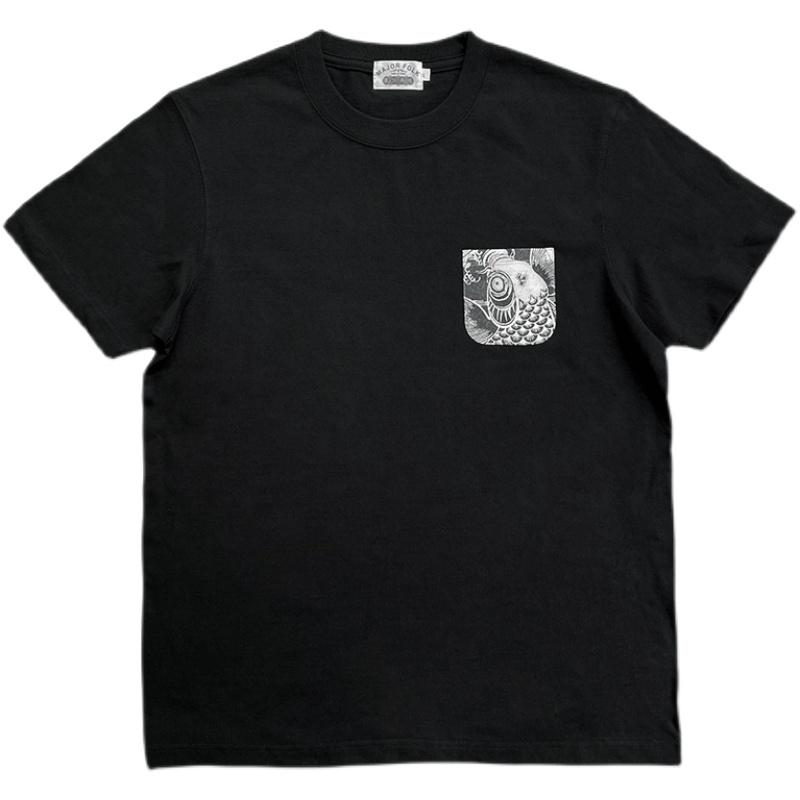 【着回し力抜群】WTAPS 15 刺繍ポケットTシャツ 黒 半袖 日本製 楽天市場】和柄tシャツポケットの通販