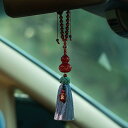 ルームミラー 飾り 辰砂 ひょうたん タッセル 車 ペンダント 交通安全 守護 風水 幸運 アクセサリー 高級感 バックミラー ぶら下げ メンズ レディース 装...