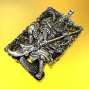 ペンダント 三国志 関羽 シルバー ドラゴン 関羽 ペンダント メンズ ネックレス 威圧的 アクセサリー プレゼント アンティーク レトロ 男性