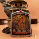 ネックレス ペンダント アクセサリー 十二支 仏陀 守護神 チタン鋼 タンカ 普賢菩薩 文殊菩薩 大乗菩薩 アミュレット スピリチュアル チャーム 仏教 エスニ...