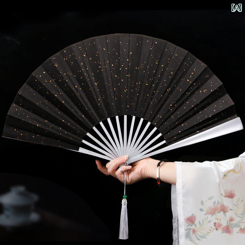 扇子 扇 伝統的 上品 優雅 魅力的 おしゃれ レトロ 古風 ノスタルジック 涼感 タッセル 夏 ホワイト 折..